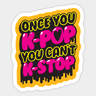 Once You K-pop Sticker